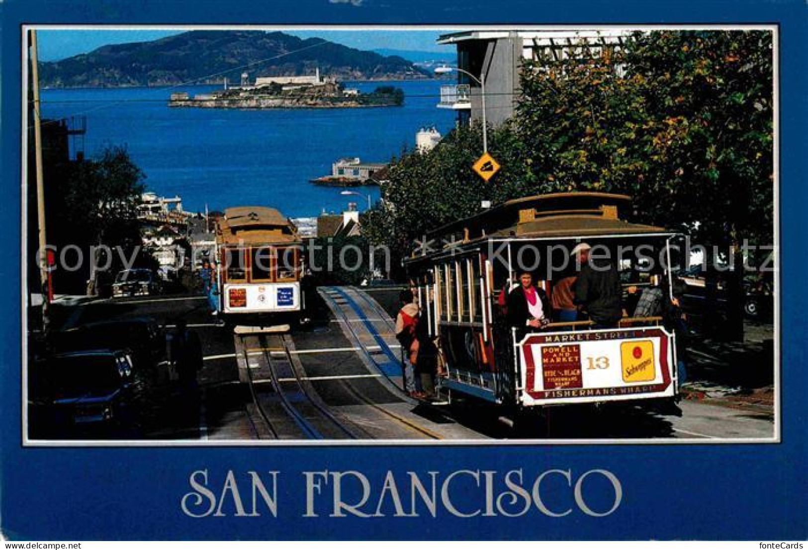 72638145 San_Francisco_California Cable Cars Passing On The Hyde Street - Otros & Sin Clasificación