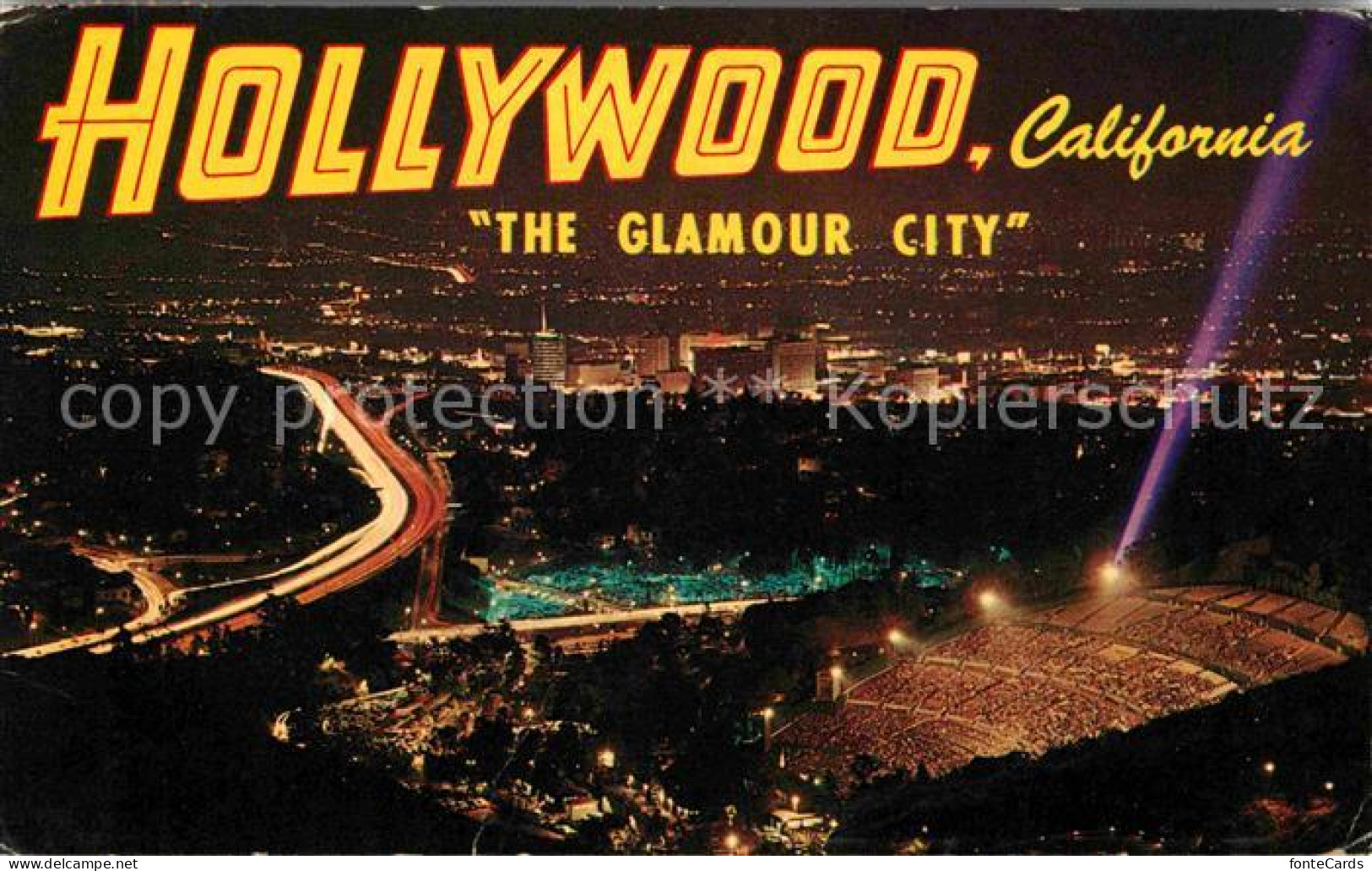 72637171 Hollywood California The Glamour City At Night Hollywood California - Otros & Sin Clasificación