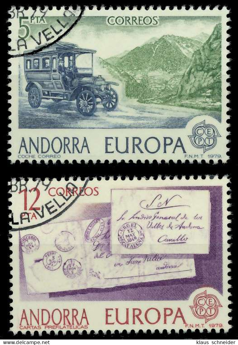 ANDORRA SPANISCHE POST 1970-1979 Nr 123-124 Gestempelt X58CFA2 - Gebruikt