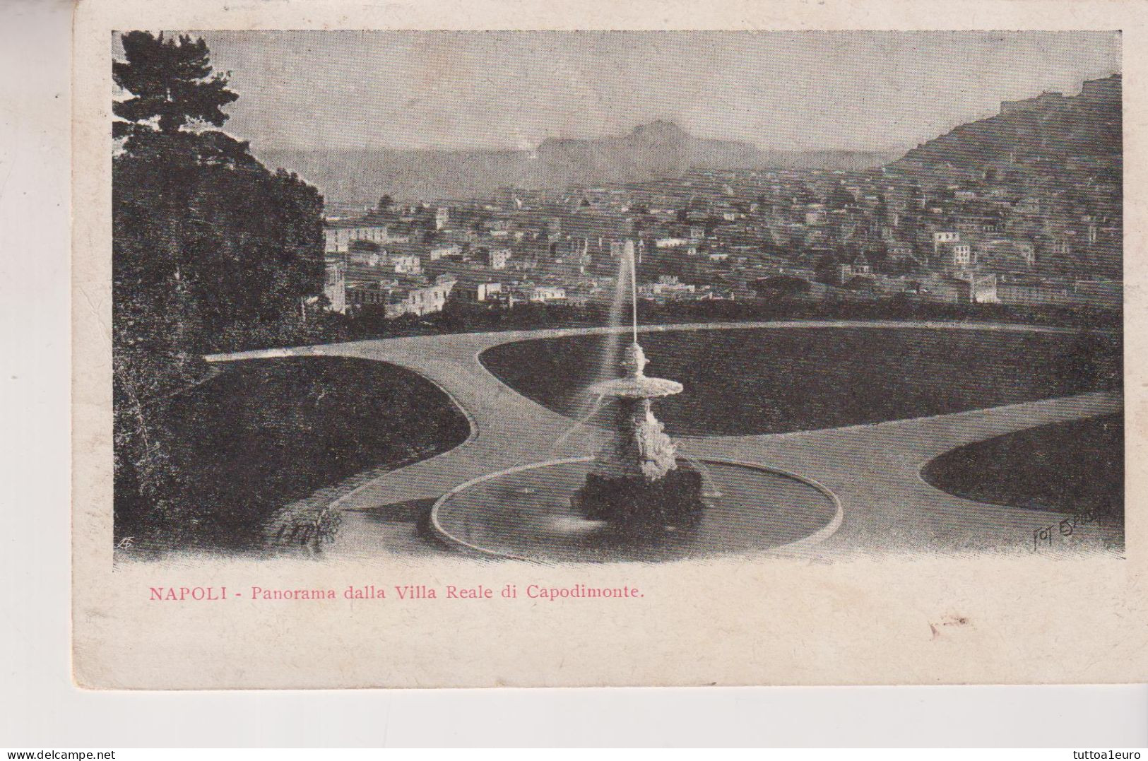 NAPOLI  PANORAMA DALLA VILLA REALE DI CAPODIMONTE  VG  1909 - Napoli (Neapel)