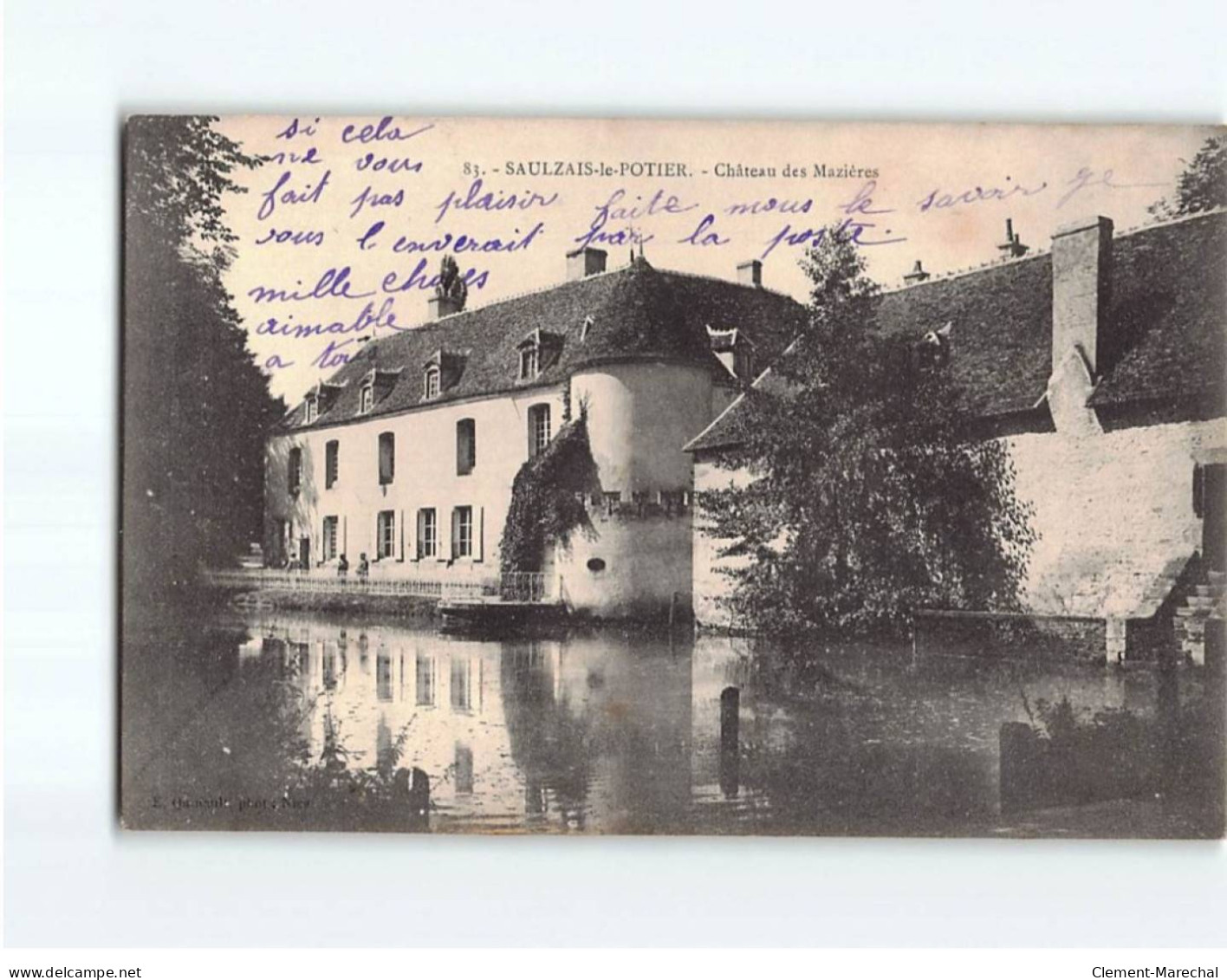 SAULZAIS LE POTIER : Château Des Mazières - Très Bon état - Other & Unclassified
