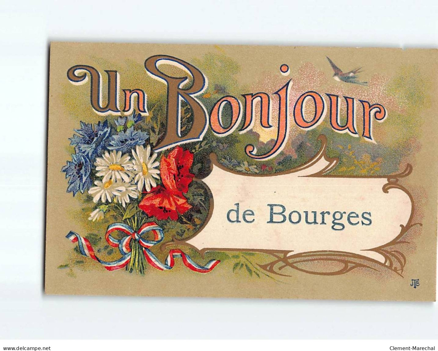 BOURGES : Carte Souvenir - état - Bourges