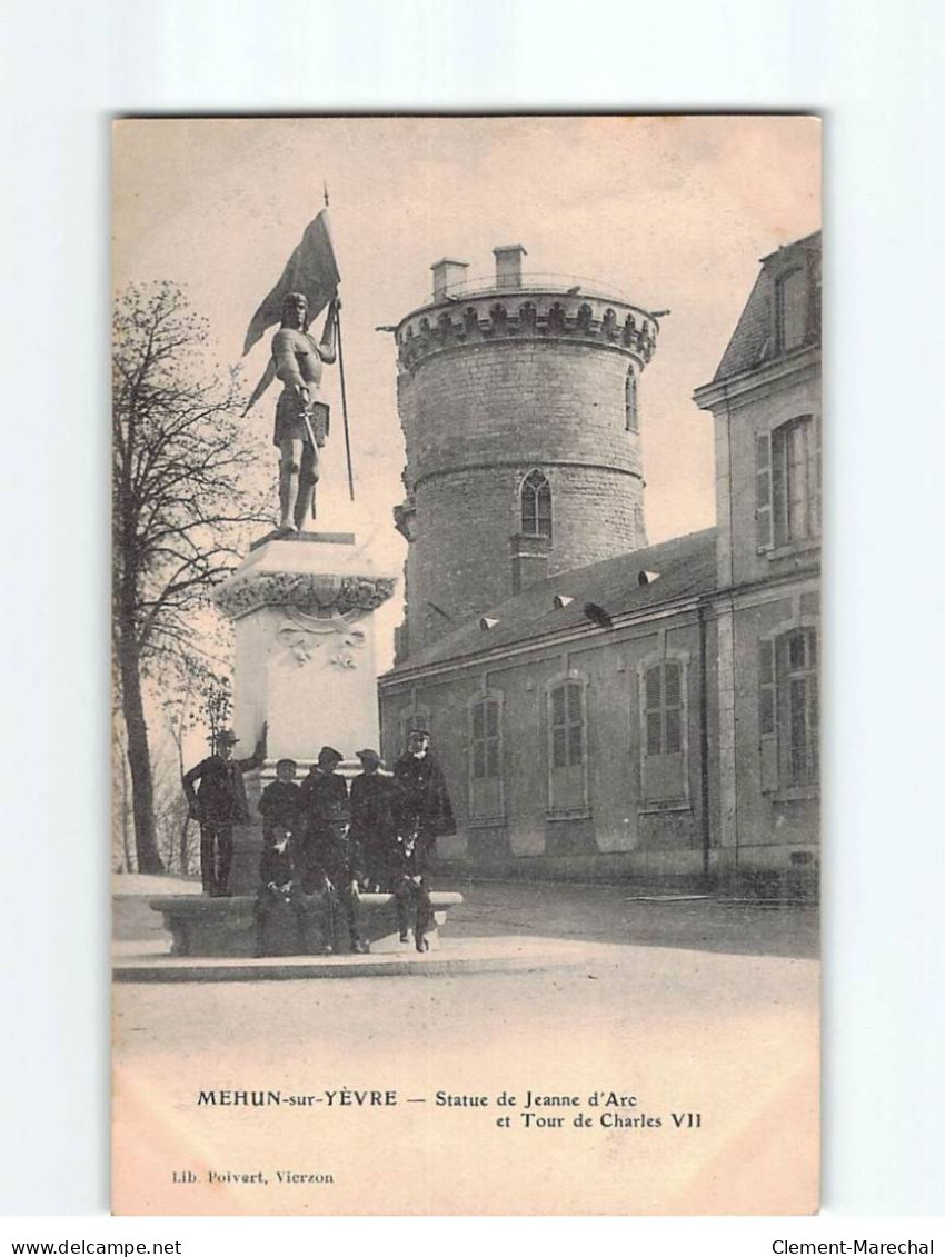 MEHUN SUR YEVRE : Statue De Jeanne D'Arc Et Tour De Charles VII - Très Bon état - Mehun-sur-Yèvre