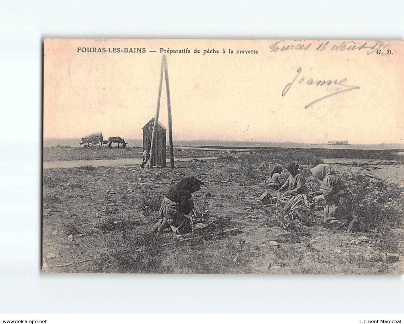 FOURAS : Préparatifs De Pêche à La Crevette - état - Fouras-les-Bains