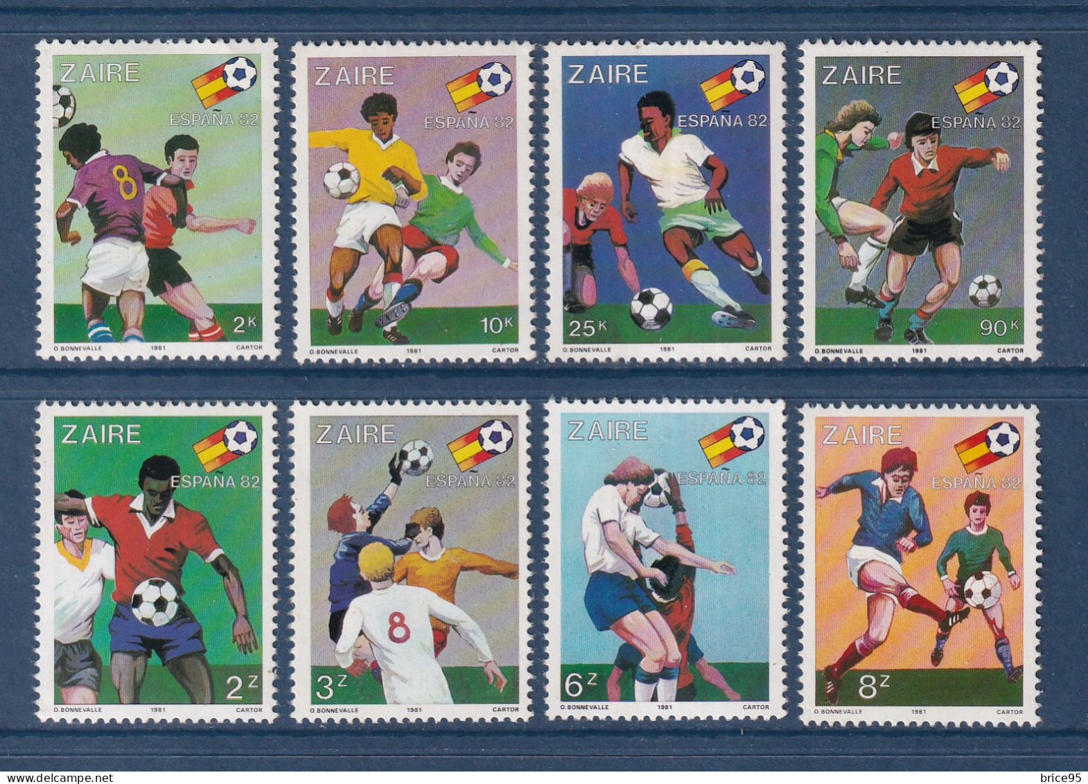 Zaïre - YT N° 1043 à 1050 ** - Neuf Sans Charnière - 1981 - Unused Stamps