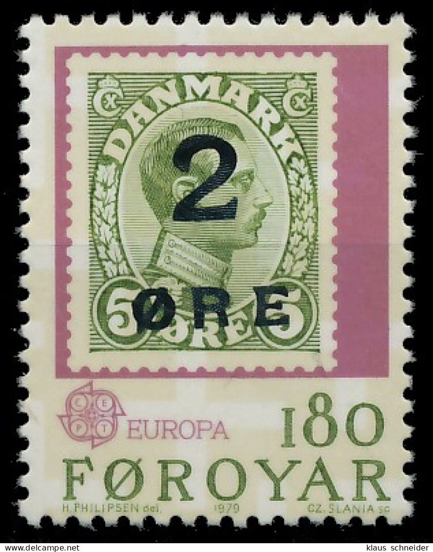 FÄRÖER 1979 Nr 44 Postfrisch S1B2B8A - Faroe Islands