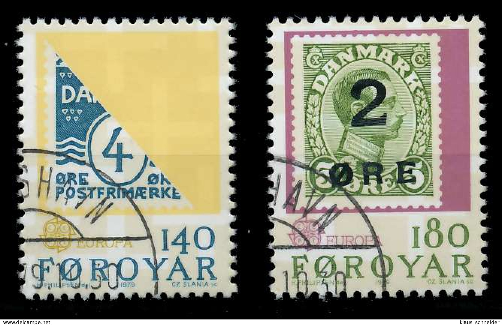 FÄRÖER 1979 Nr 43-44 Gestempelt X58D002 - Islas Faeroes