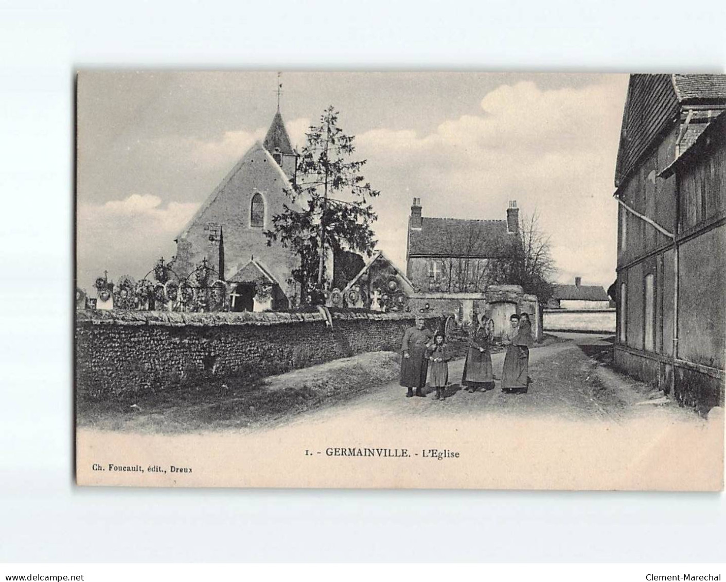 GERMAINVILLE : L'Eglise - Très Bon état - Andere & Zonder Classificatie