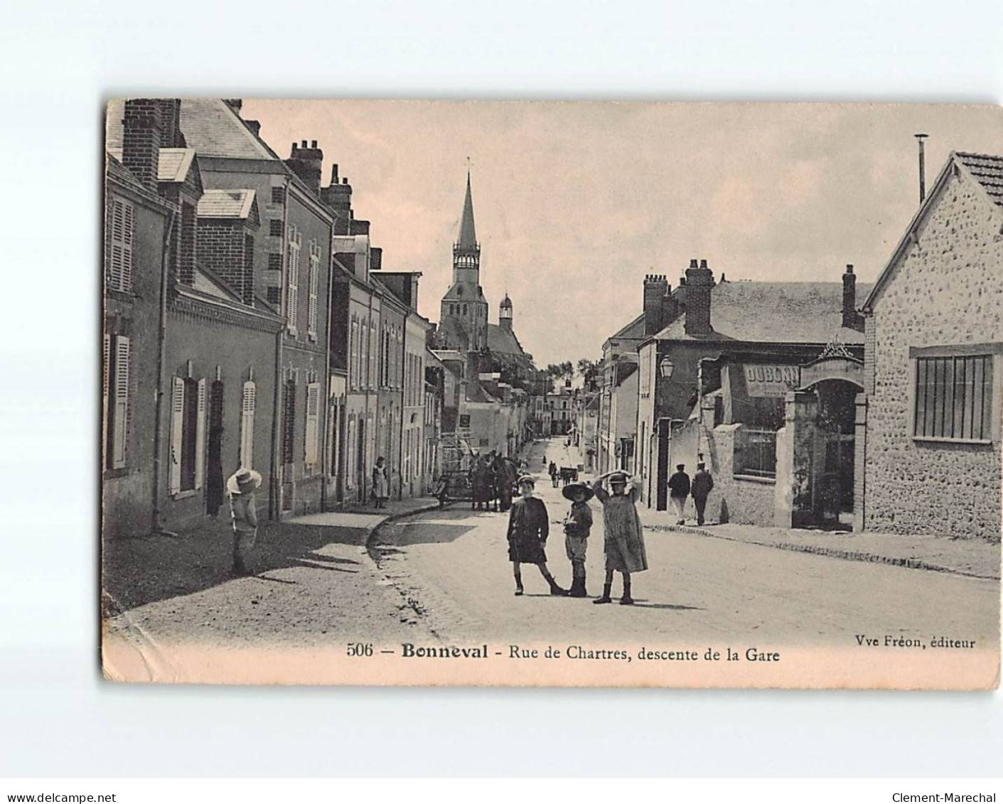 BONNEVAL : Rue De Chartres, Descente De La Gare - état - Bonneval