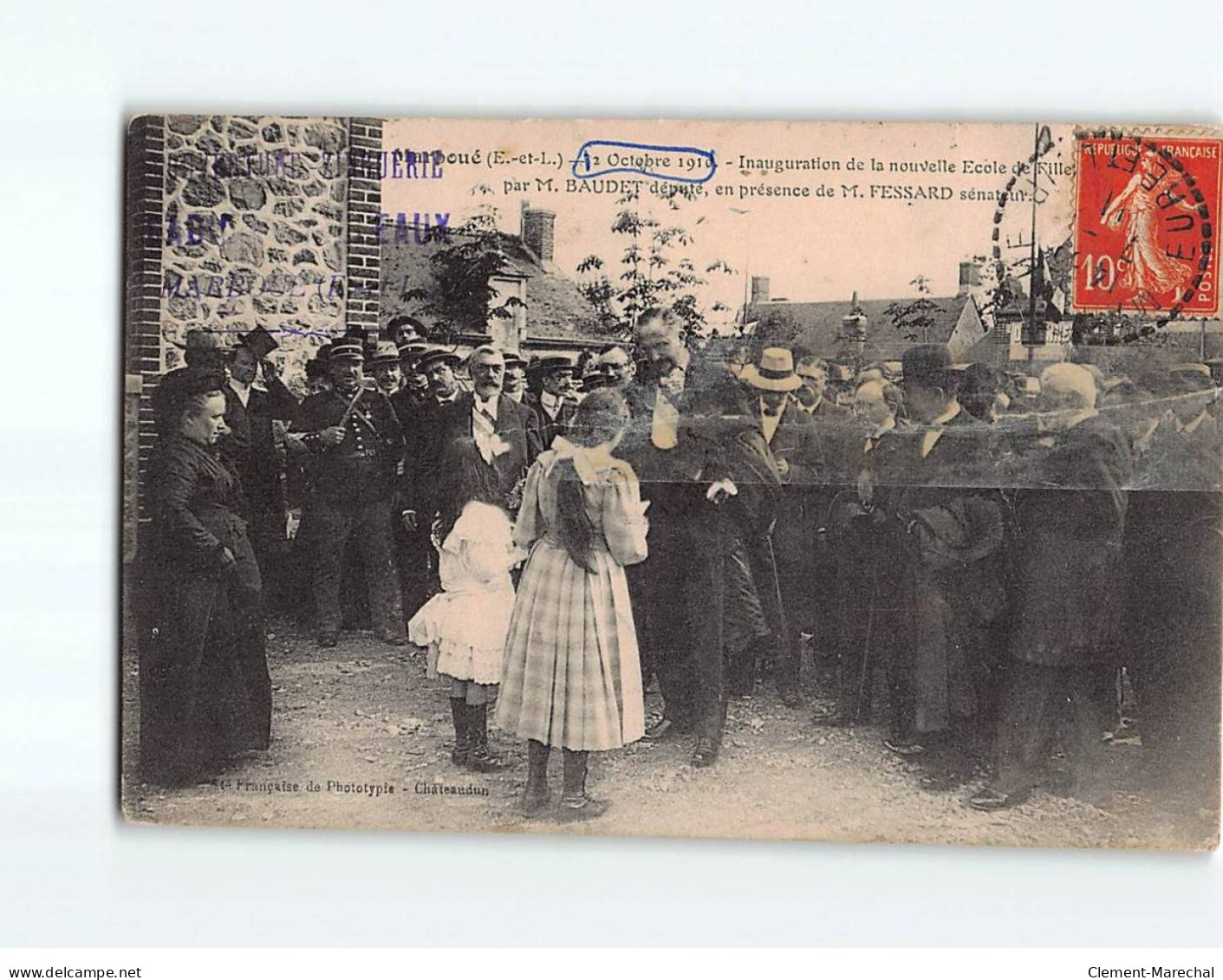 MARBOUE : Octobre 1910, Inauguration De La Nouvelle école De Filles - état - Sonstige & Ohne Zuordnung