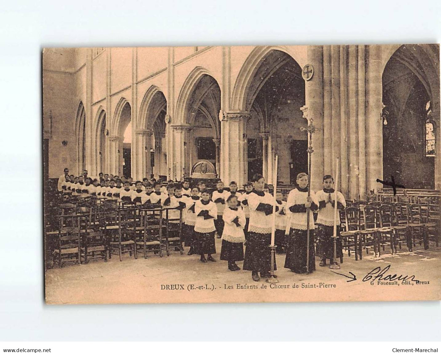 DREUX : Les Enfants De Choeur De Saint-Pierre - état - Dreux