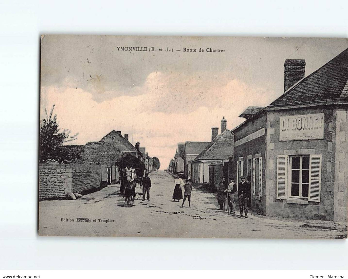 YMONVILLE : Route De Chartres - état - Andere & Zonder Classificatie