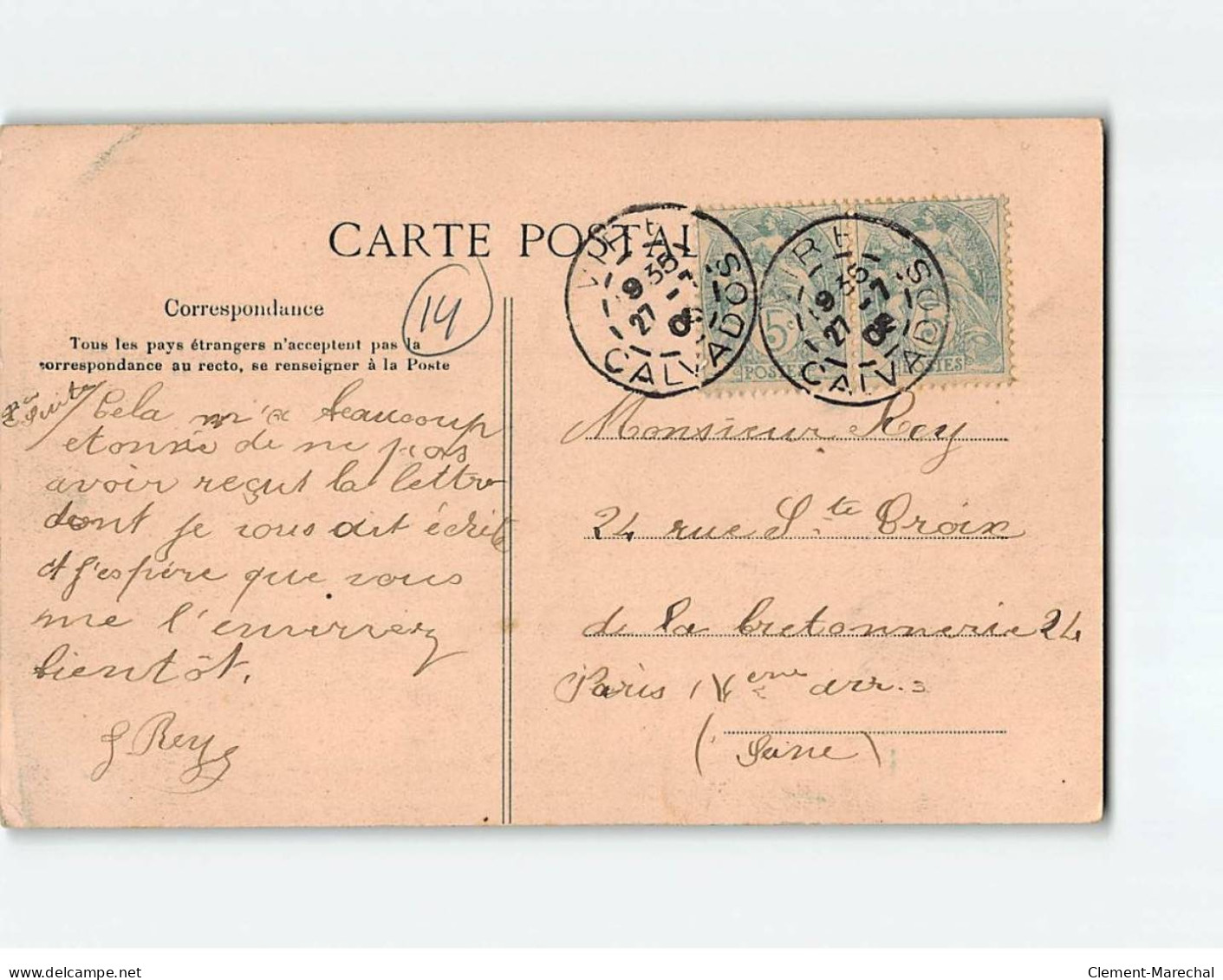 VIRE : Carte Souvenir - état - Vire