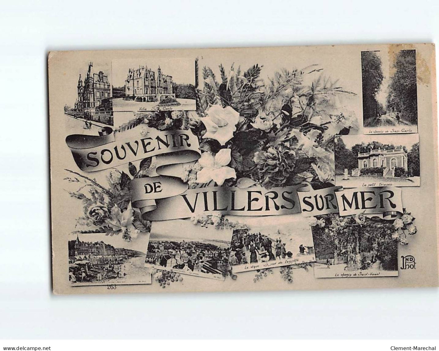 VILLERS SUR MER : Carte Souvenir - état - Villers Sur Mer