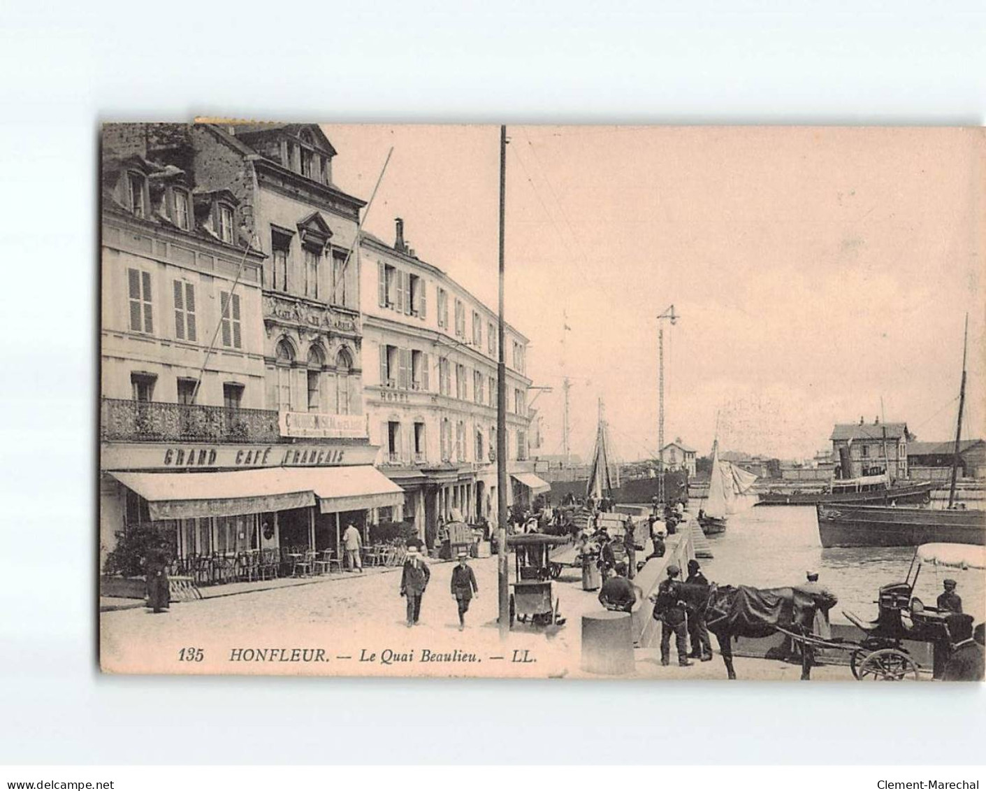 HONFLEUR : Le Quai Beaulieu - état - Honfleur