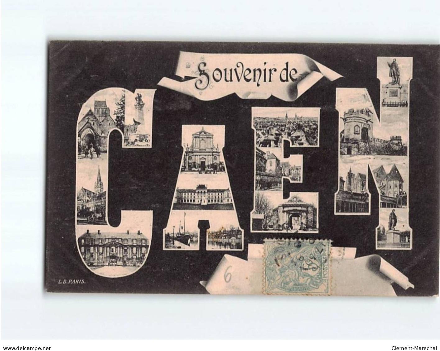 CAEN : Carte Souvenir - état - Caen