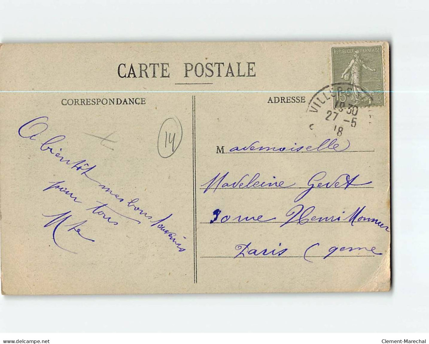 VILLERS SUR MER : Carte Souvenir ""En Détresse"" - état - Villers Sur Mer