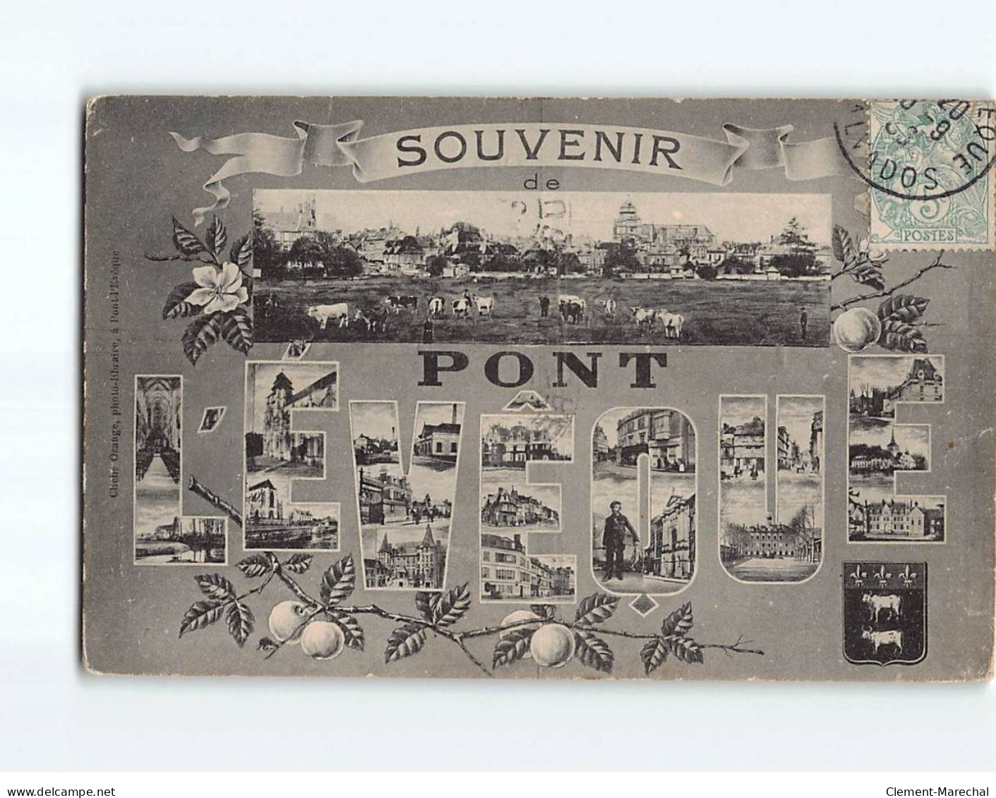 PONT L'EVEQUE : Carte Souvenir - état - Pont-l'Evèque