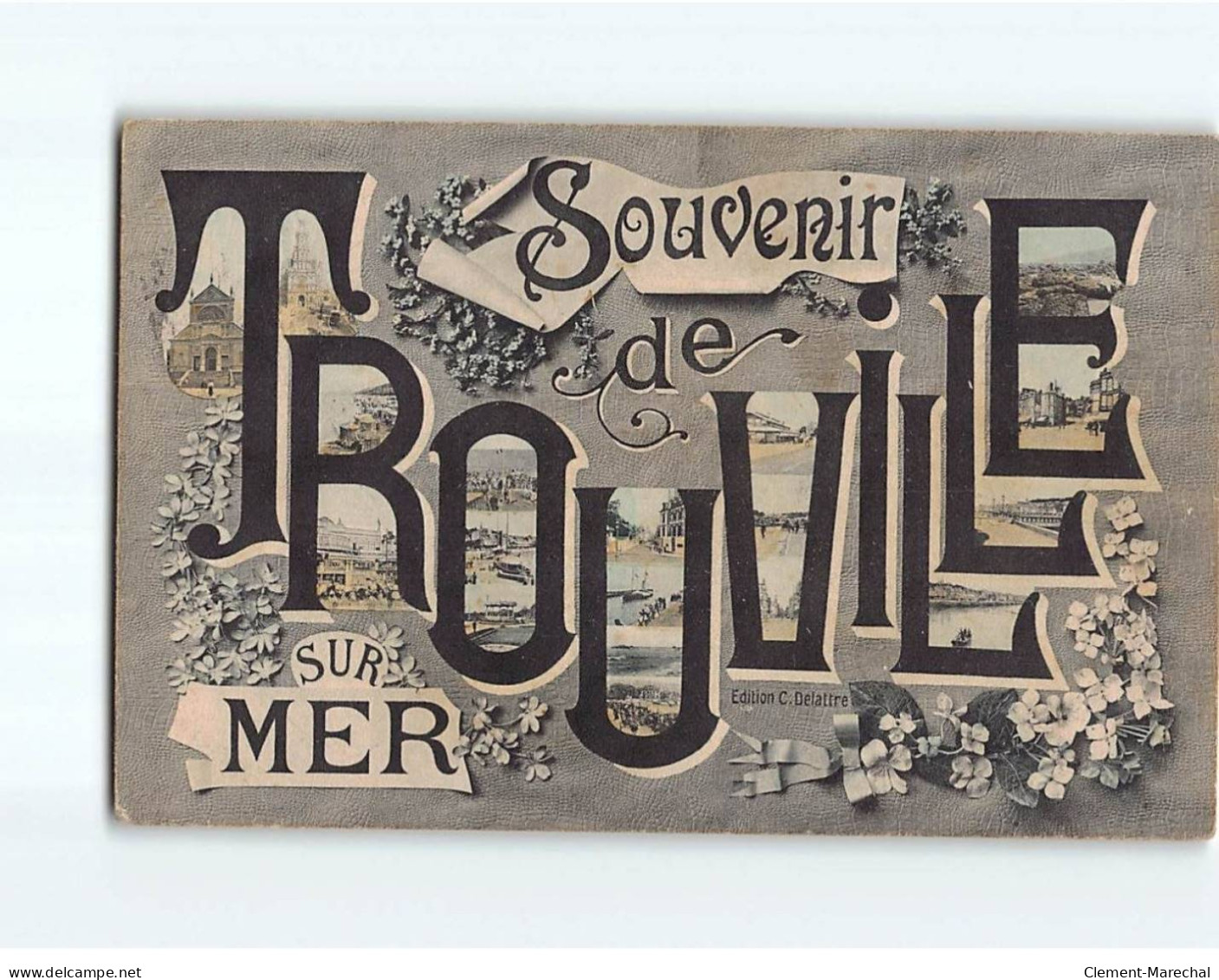 TROUVILLE SUR MER : Carte Souvenir - état - Trouville