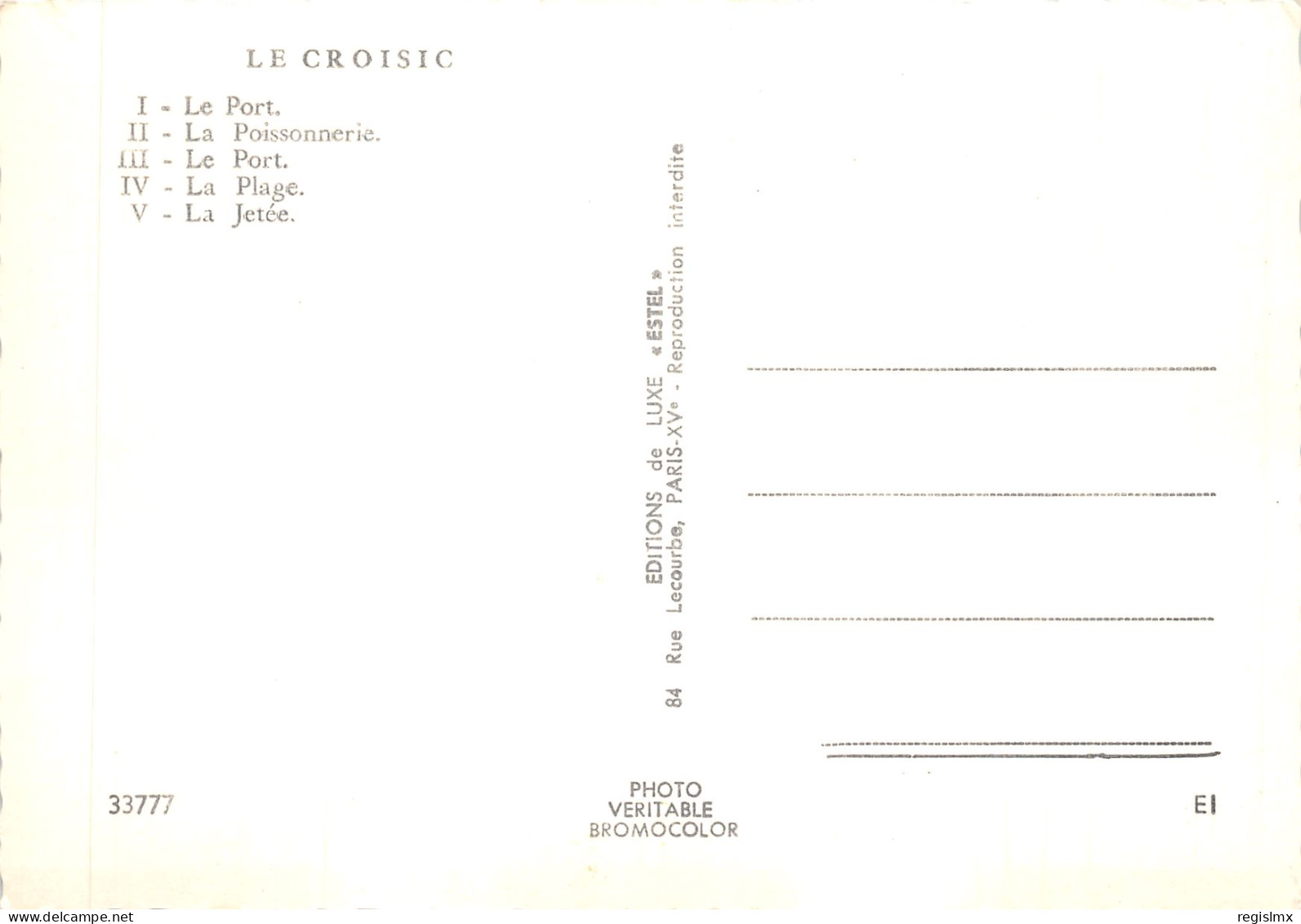 44-LE CROISIC-N°T570-C/0073 - Le Croisic
