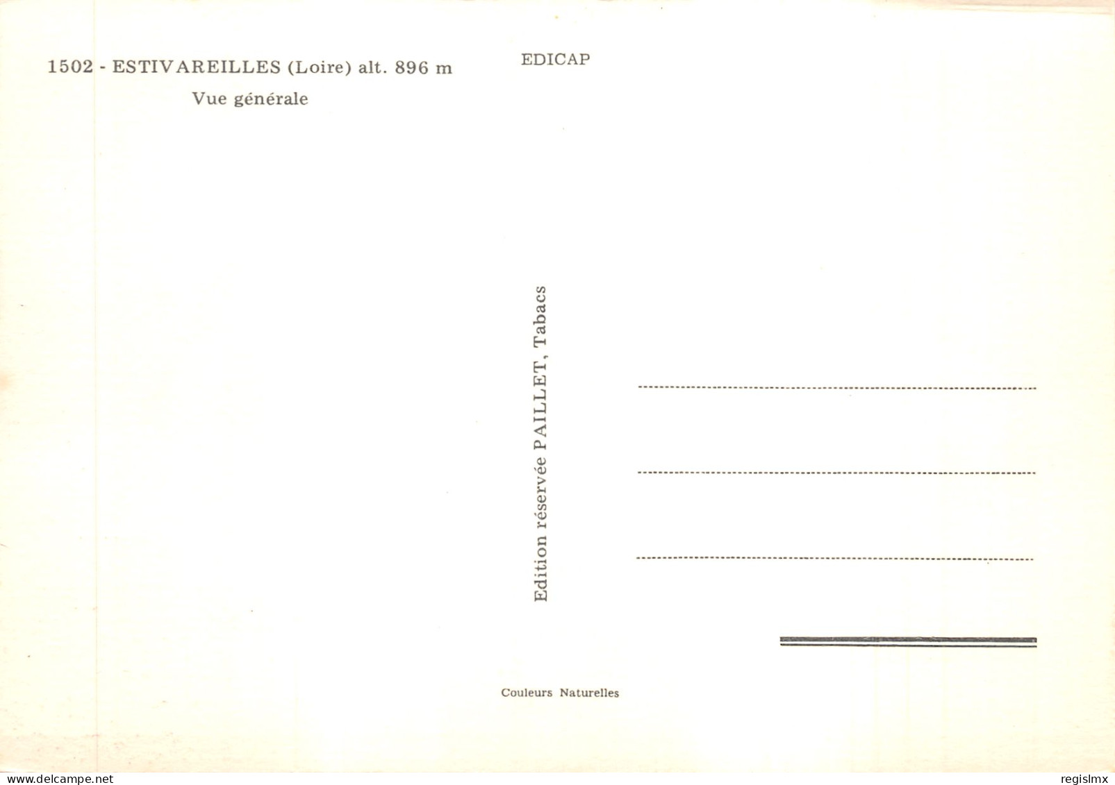 42-ESTIVAREILLES-N°T570-B/0301 - Other & Unclassified