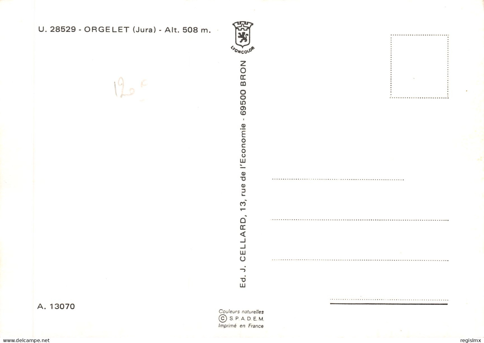 39-ORGELET-N°T570-A/0131 - Orgelet
