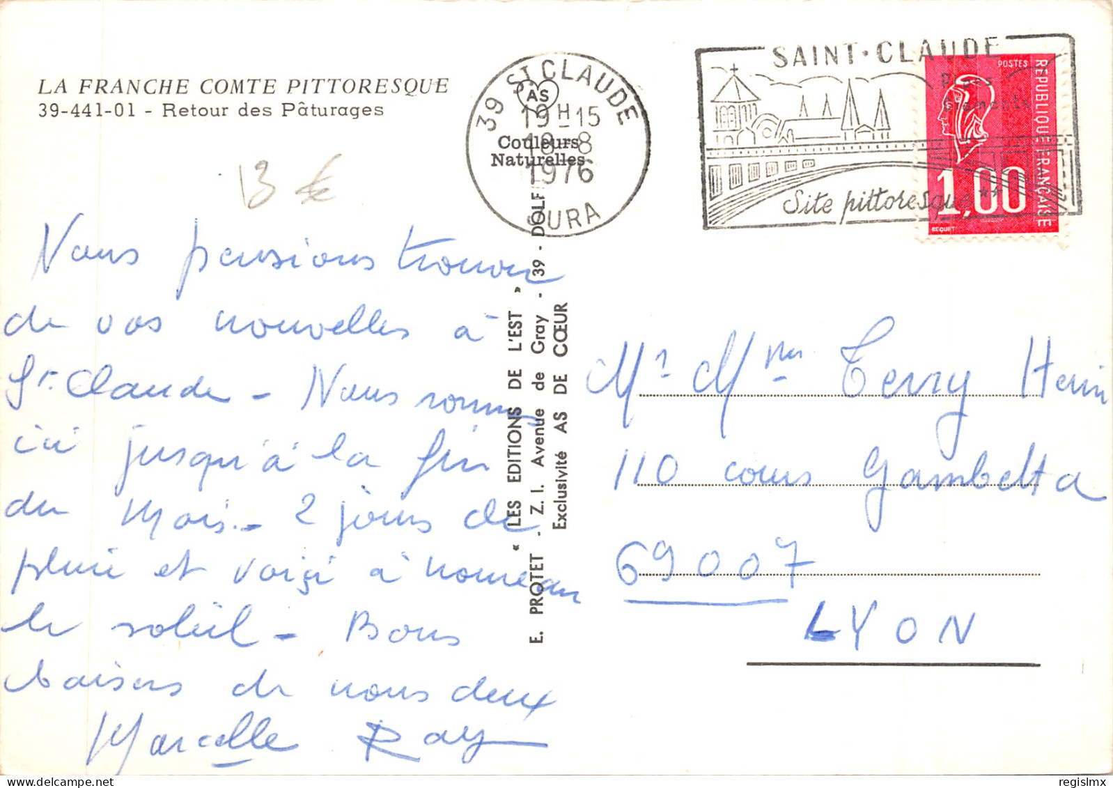 39-SCENE DE FRANCHE COMTE-RETOUR DES PATURAGES-N°T569-D/0323 - Other & Unclassified