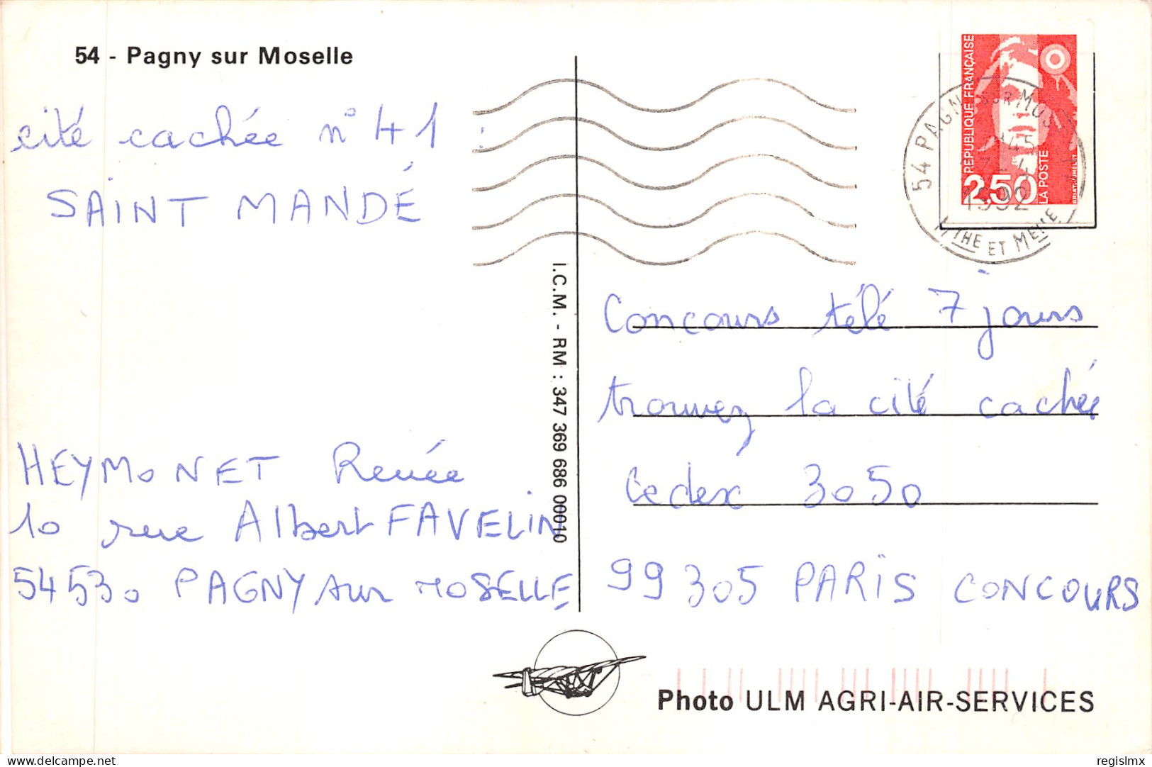 54-PAGNY SUR MOSELLE-N°T571-A/0213 - Other & Unclassified
