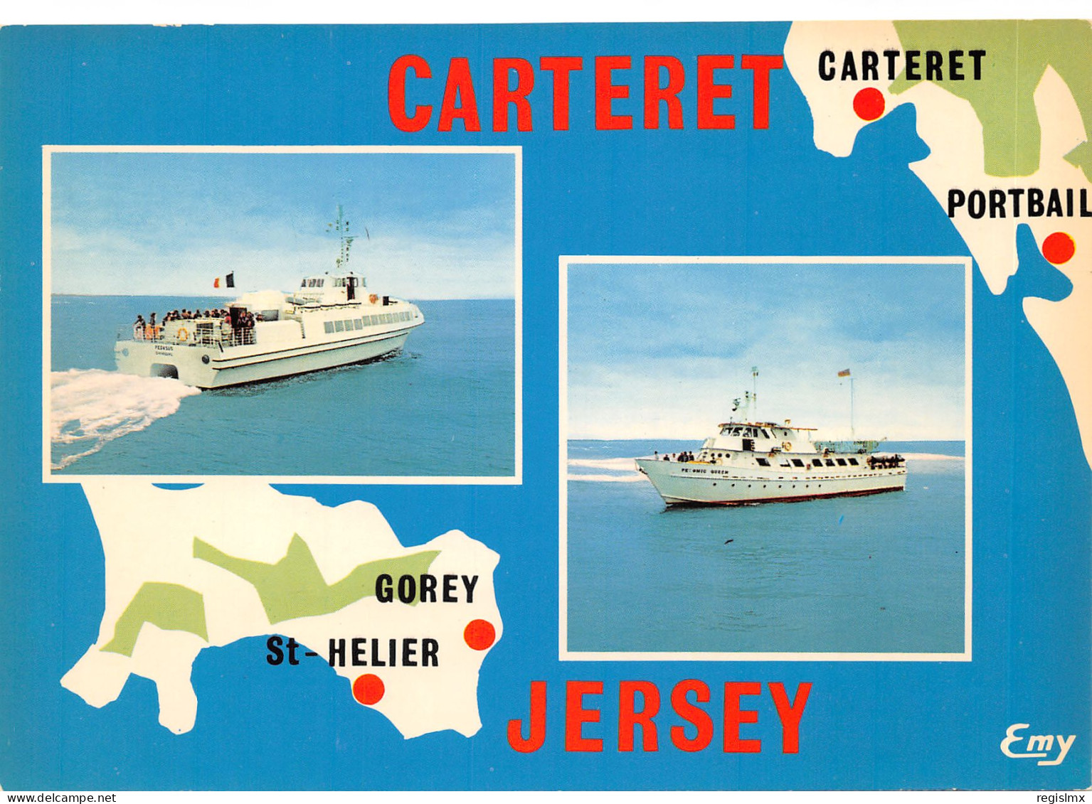 50-CARTERET-LIAISONS MARITIMES-N°T570-D/0283 - Carteret