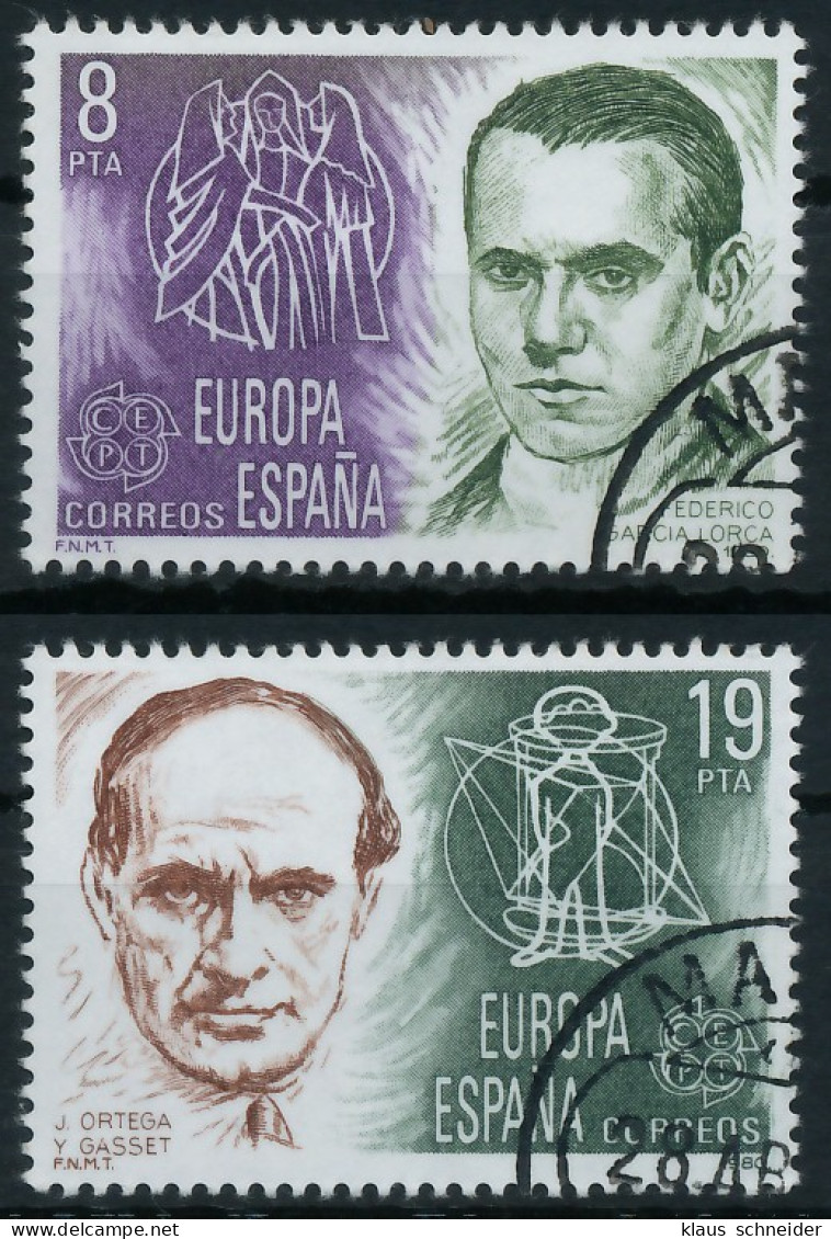 SPANIEN 1980 Nr 2460-2461 Gestempelt X59A356 - Used Stamps