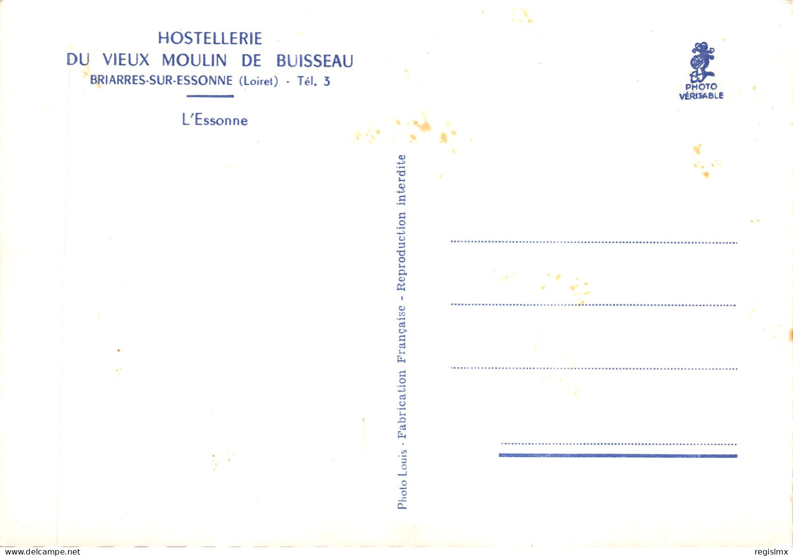 45-BRIARRES SUR ESSONNE-HOSTELLERIE DU VIEUX MOULIN-N°T570-C/0295 - Briare