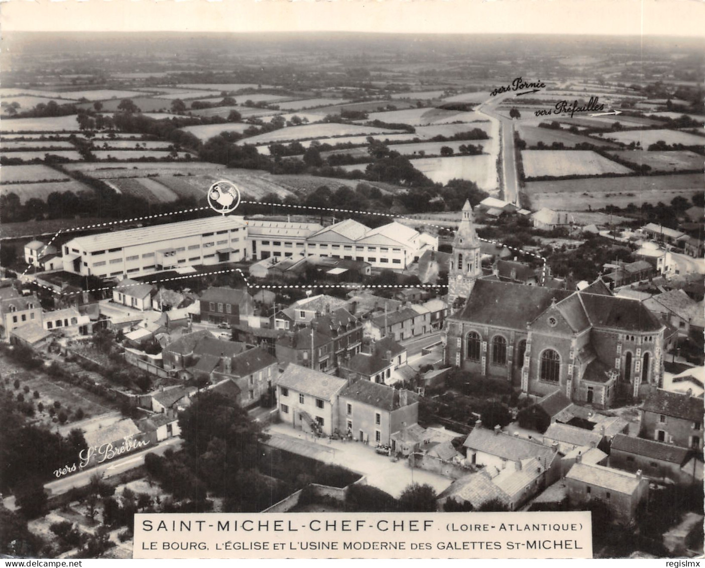 44-SAINT MICHEL CHEF CHEF-USINE GALETTES SAINT MICHEL-N°T570-C/0171 - Saint-Michel-Chef-Chef