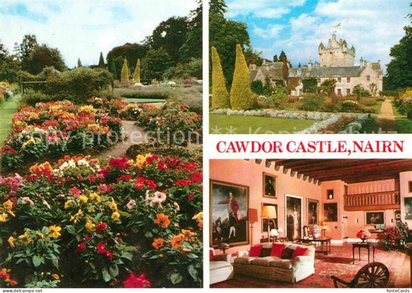 72618320 Nairn Cawdor Castle Drawing Room Gardens  - Other & Unclassified