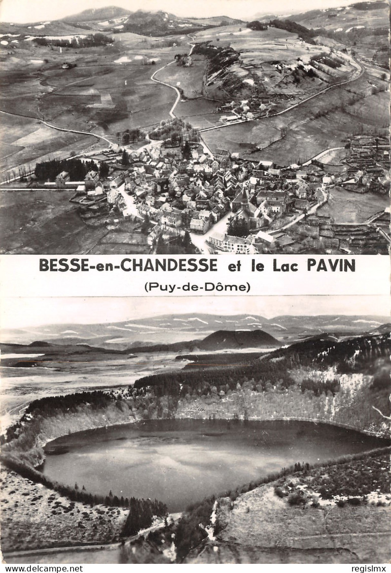 63-BESSE EN CHANDESSE ET LE LAC PAVIN-N°T571-D/0297 - Sonstige & Ohne Zuordnung
