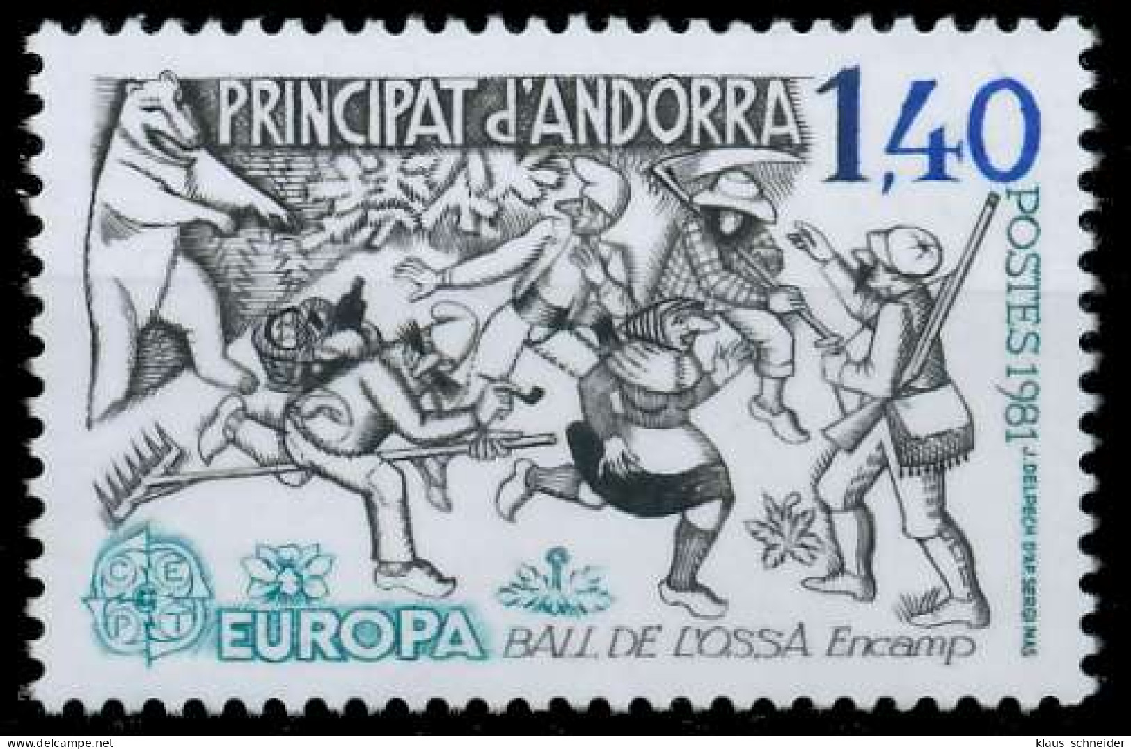 ANDORRA (FRANZ. POST) 1981 Nr 313 Postfrisch X5A0016 - Neufs