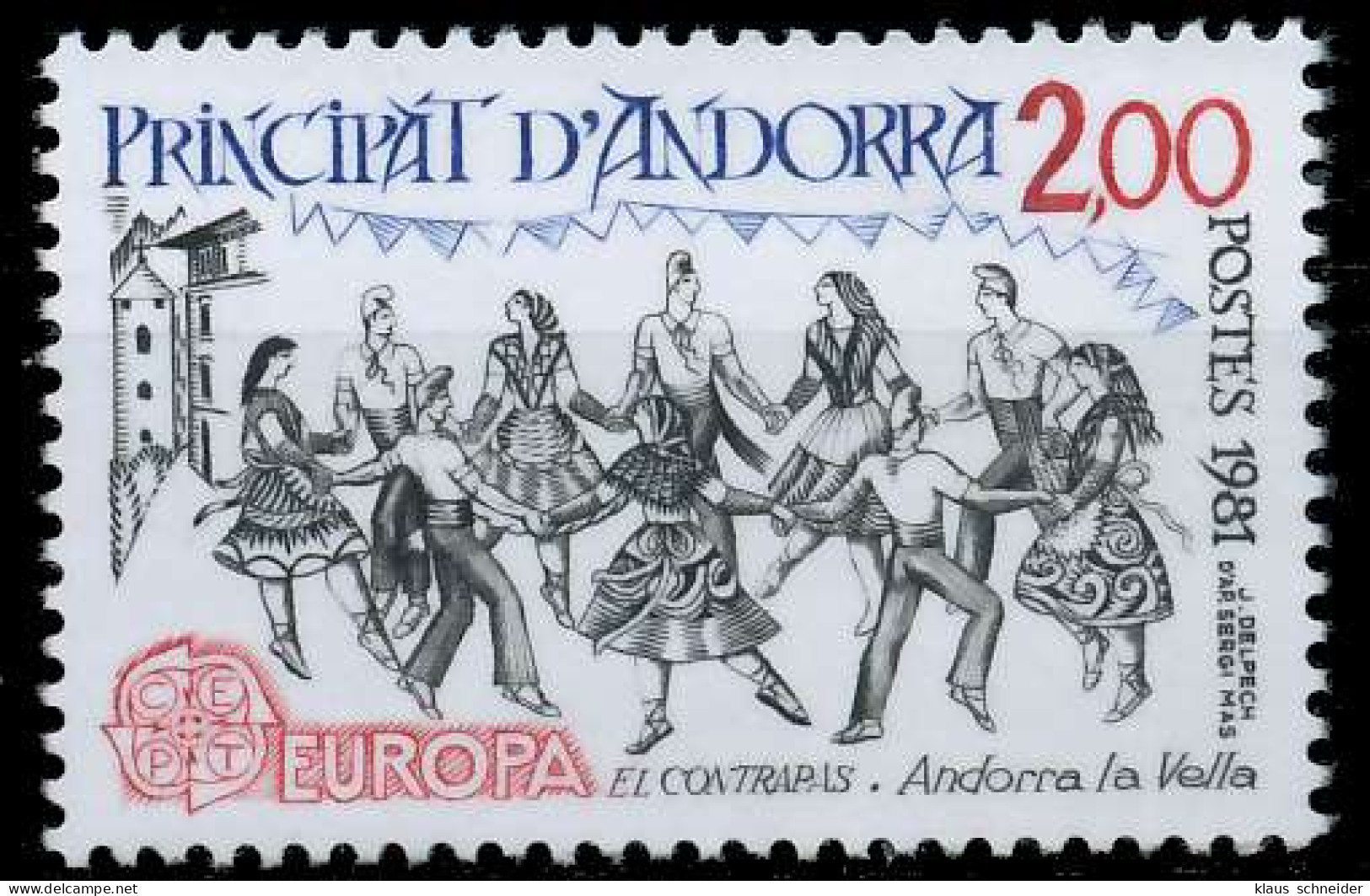 ANDORRA (FRANZ. POST) 1981 Nr 314 Postfrisch X5A001A - Unused Stamps