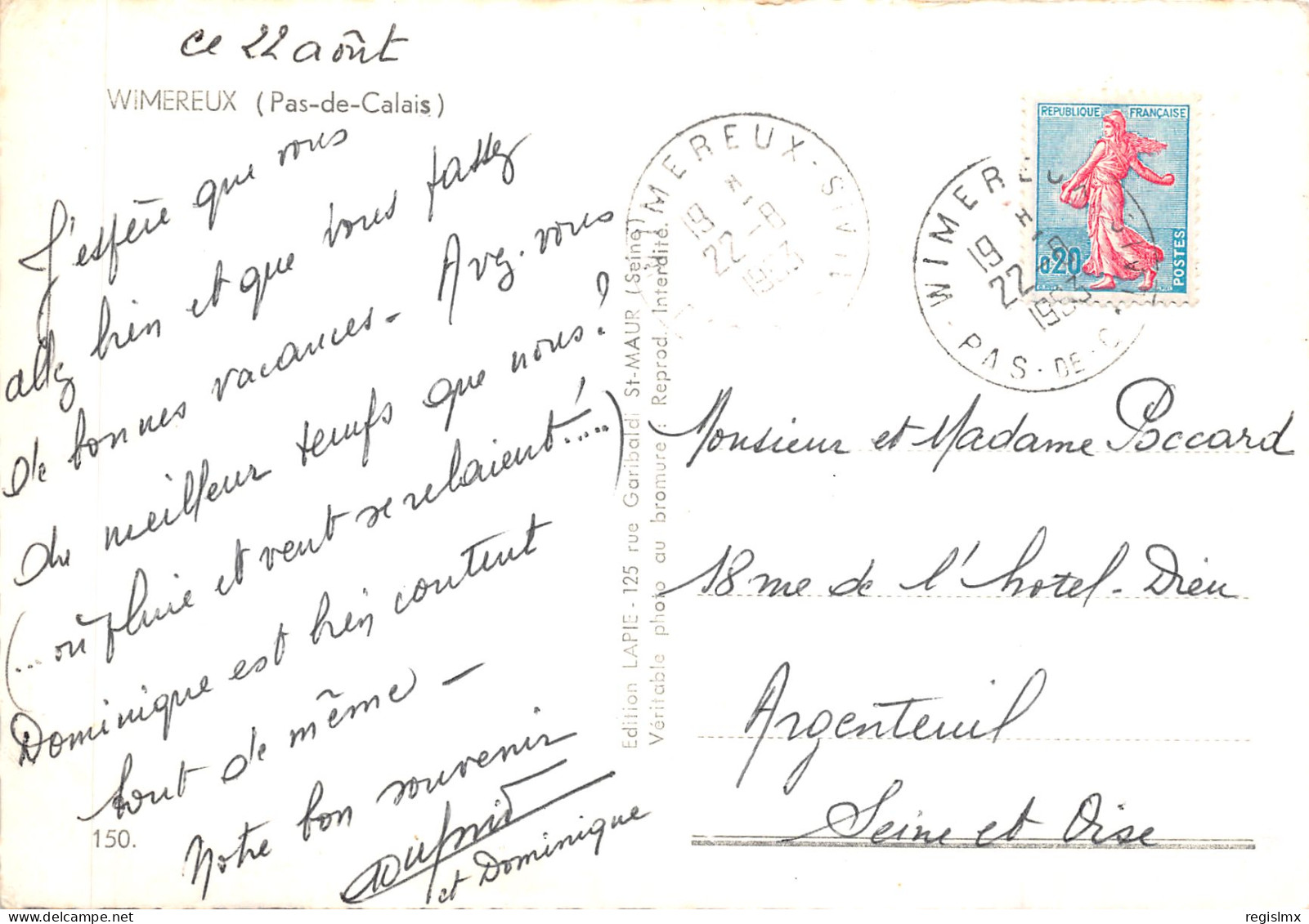 62-WIMEREUX-N°T571-D/0177 - Other & Unclassified