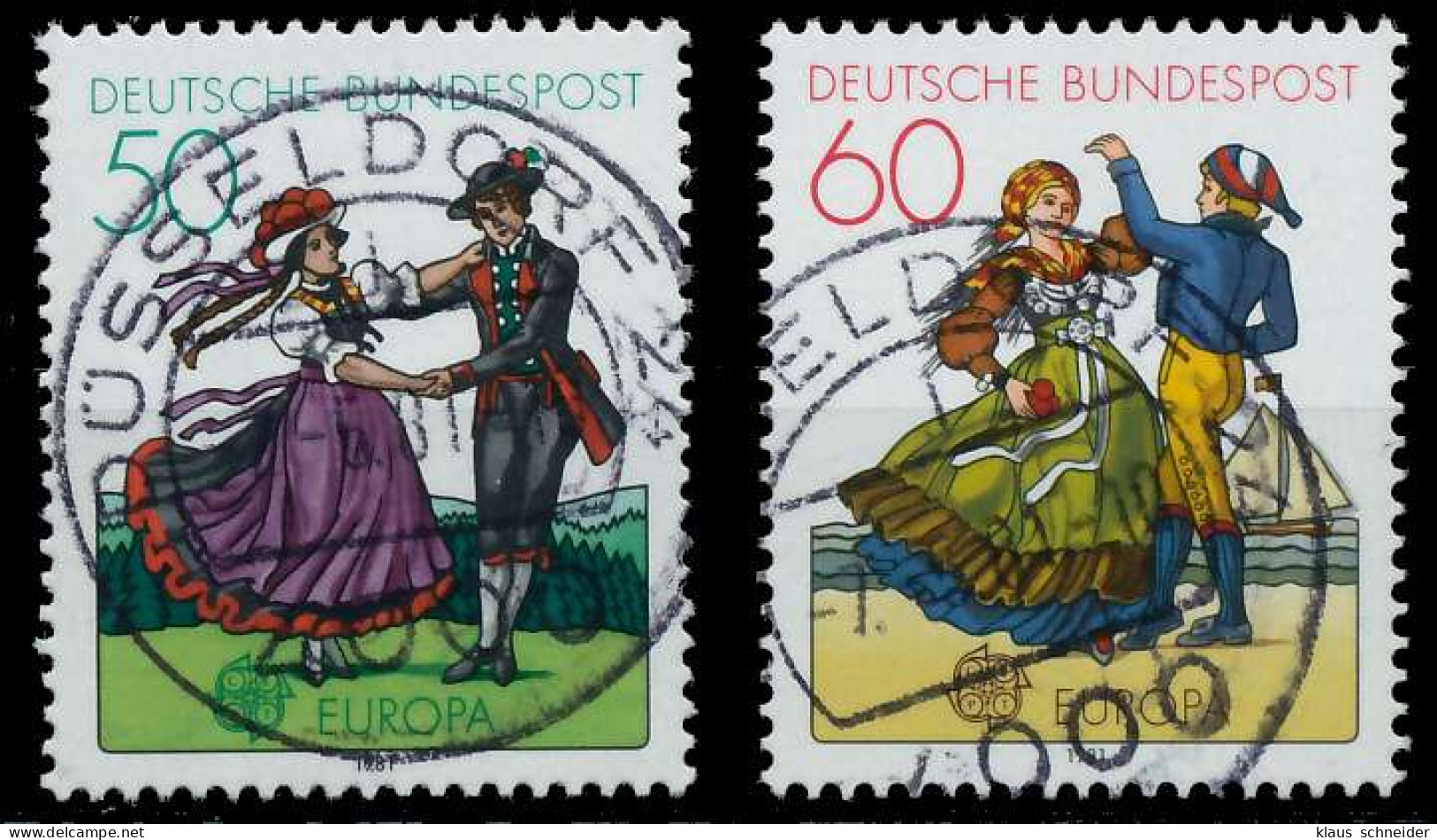 BRD BUND 1981 Nr 1096-1097 Zentrisch Gestempelt X5A009A - Used Stamps