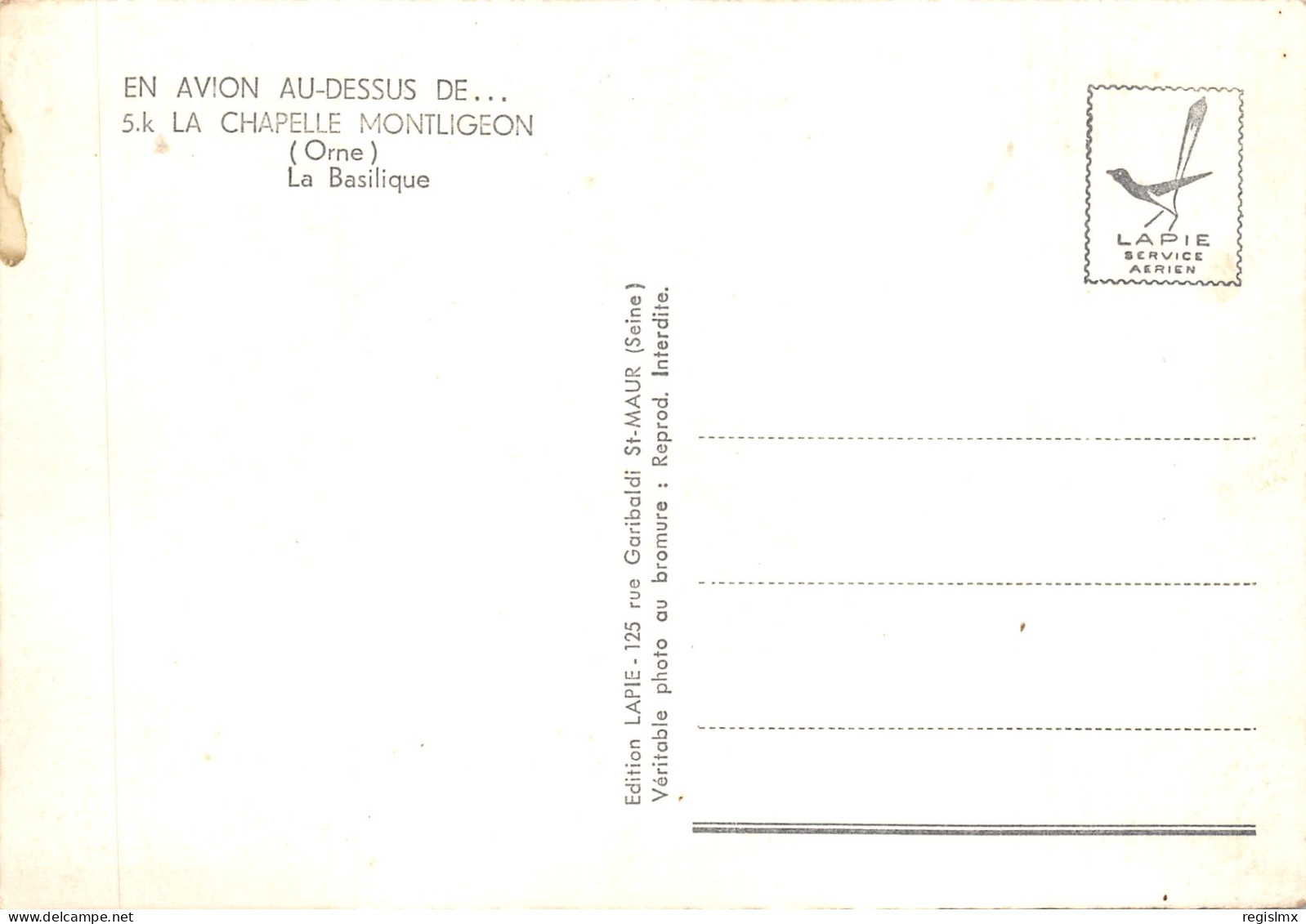 61-LA CHAPELLE MONTLIGEON-N°T571-D/0053 - Altri & Non Classificati