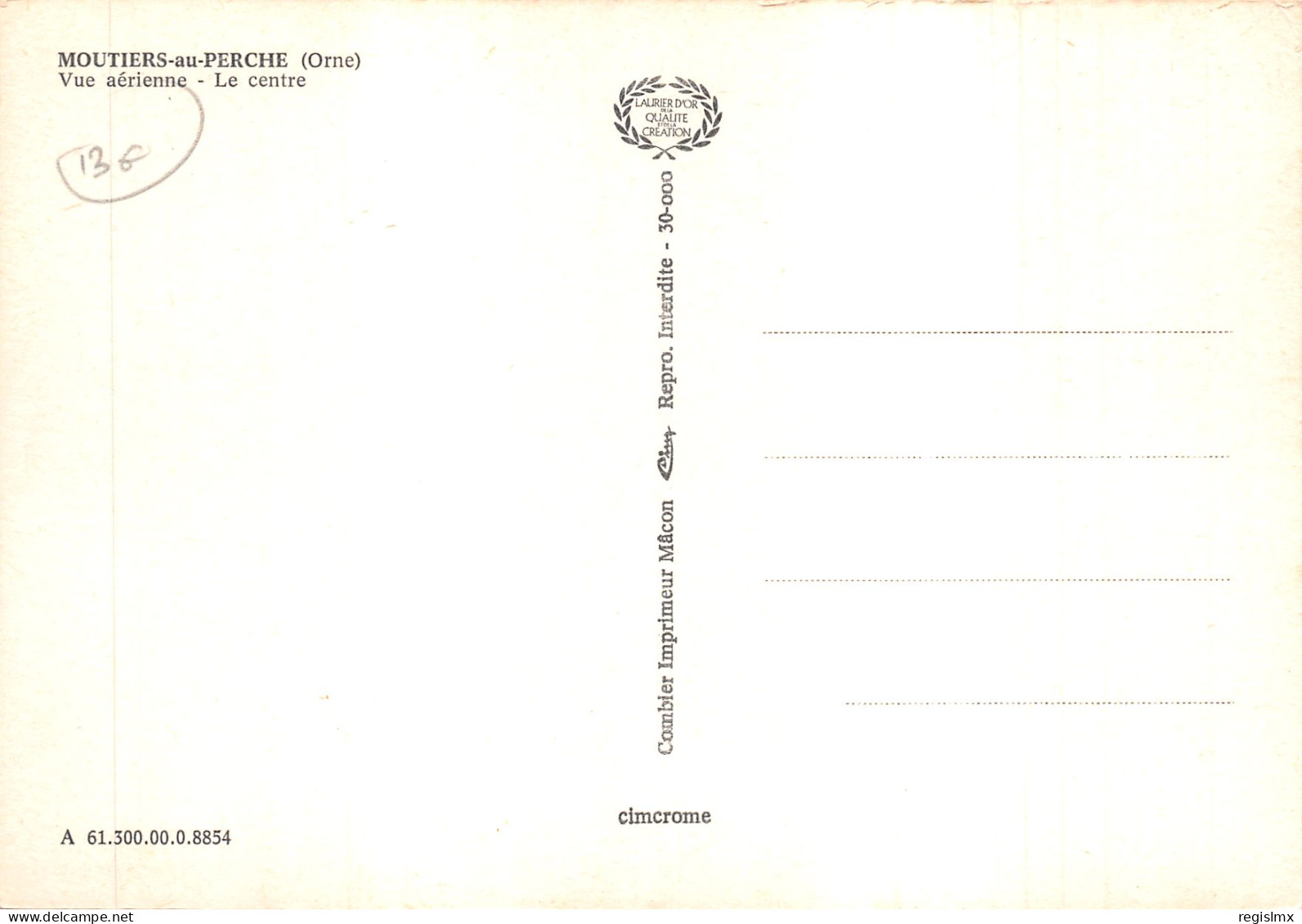 61-MOUTIERS AU PERCHE-N°T571-D/0005 - Other & Unclassified