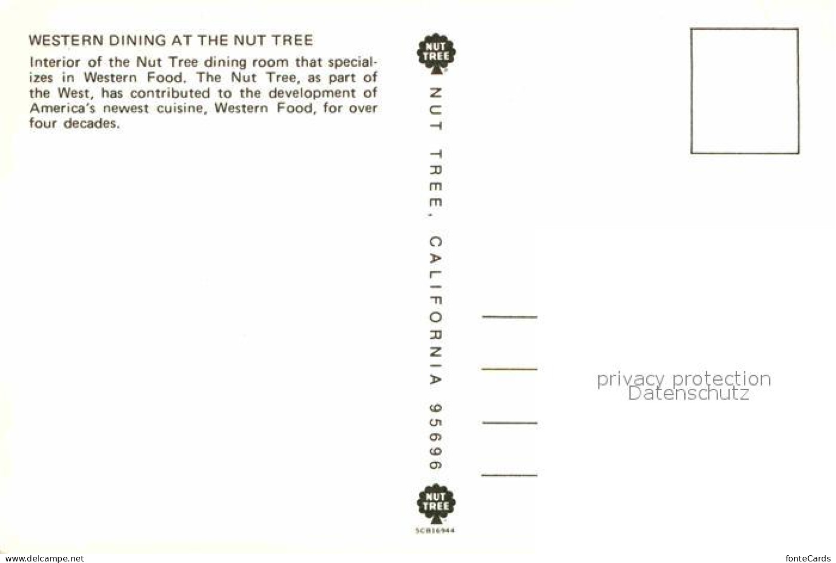 72616127 California_City Western Dining At The Nut Tree - Otros & Sin Clasificación