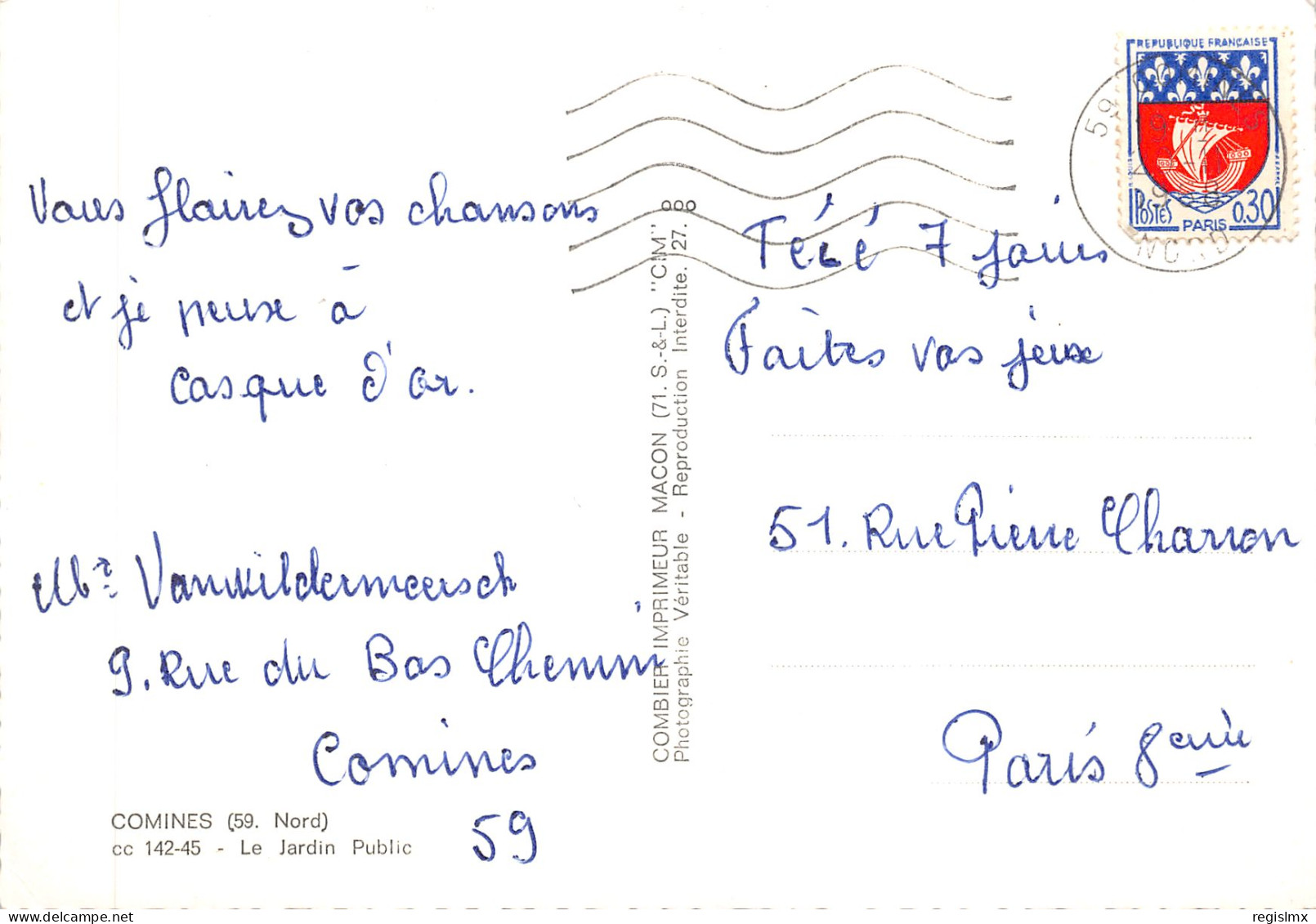 59-COMINES-N°T571-C/0075 - Conde Sur Escaut