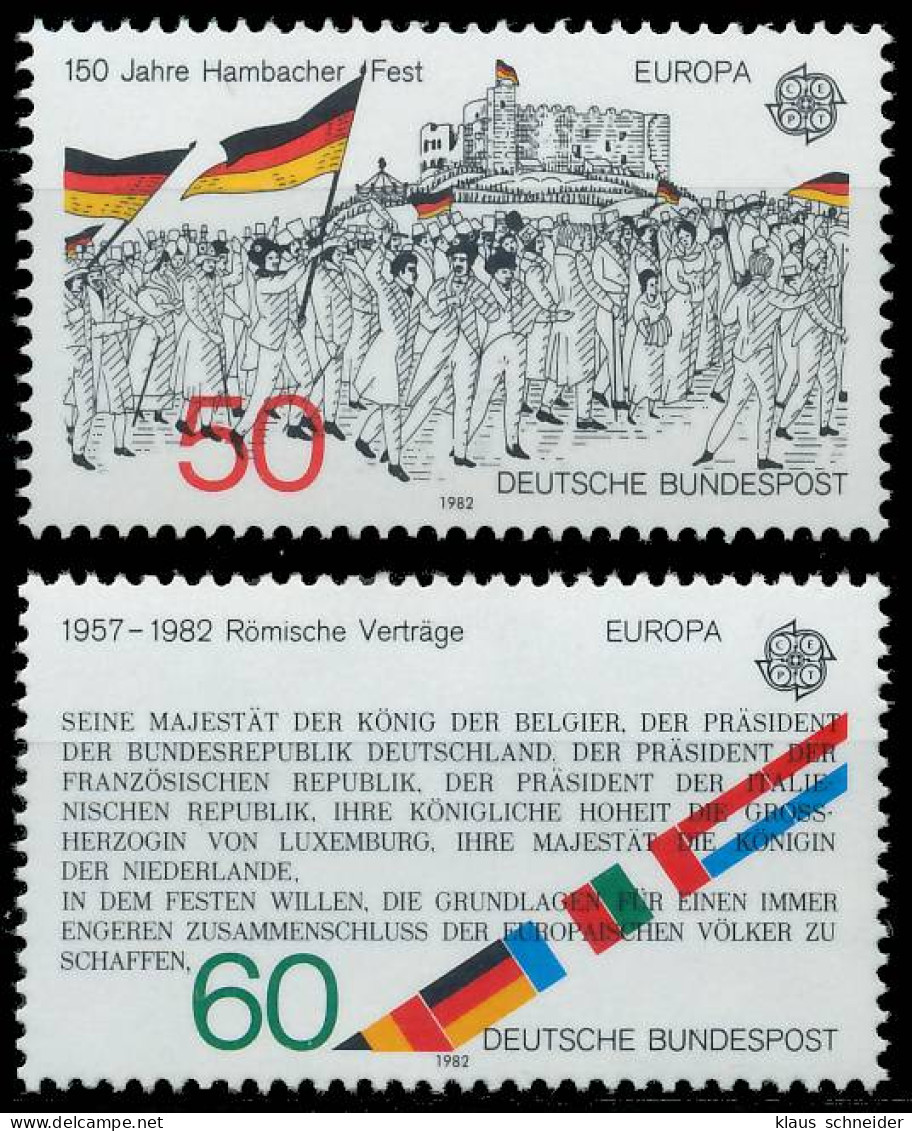 BRD BUND 1982 Nr 1130-1131 Postfrisch S1E4C02 - Unused Stamps