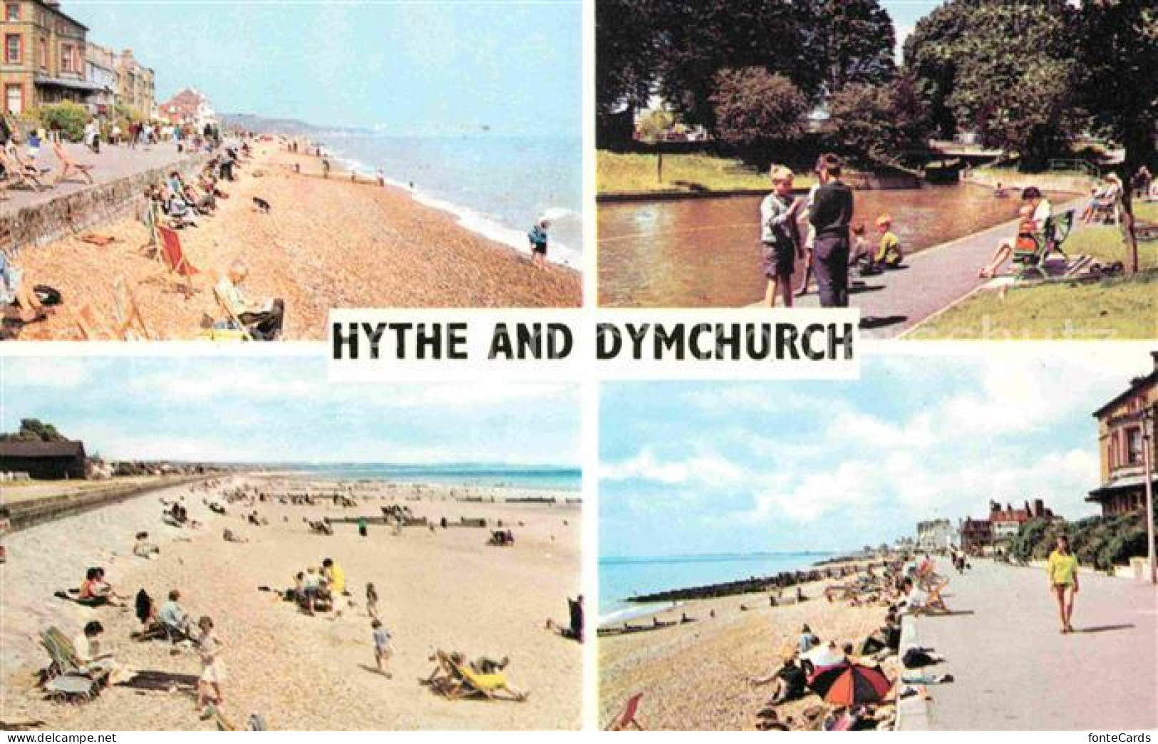 72614790 Hythe Kent West Parade Beach Hithe The Royal Military Canal Hythe Sands - Andere & Zonder Classificatie