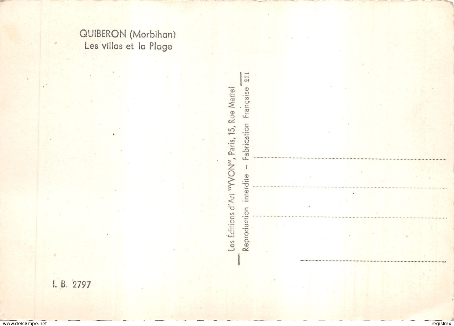 56-QUIBERON-N°T571-B/0071 - Quiberon