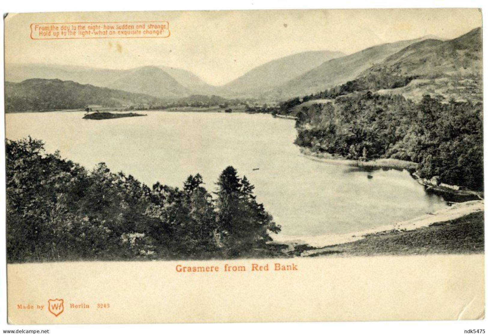 HOLD TO LIGHT : GRASMERE FROM RED BANK - Contraluz