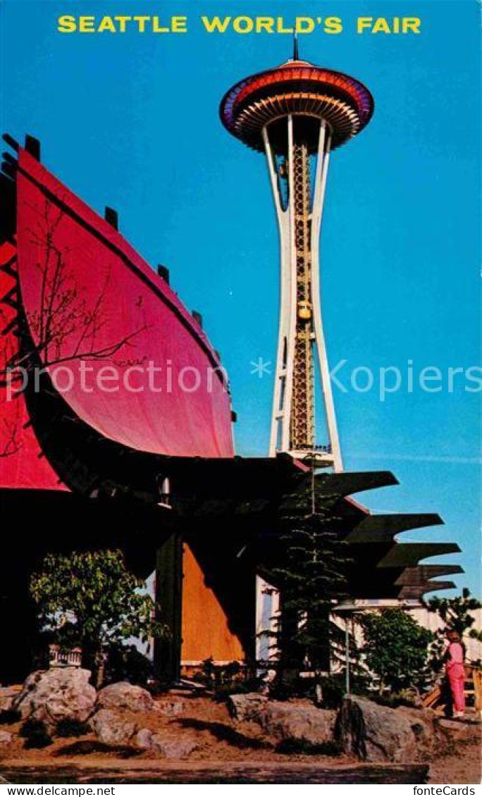 72614774 Seattle Worlds Fair Information Booth And Space Needle - Sonstige & Ohne Zuordnung