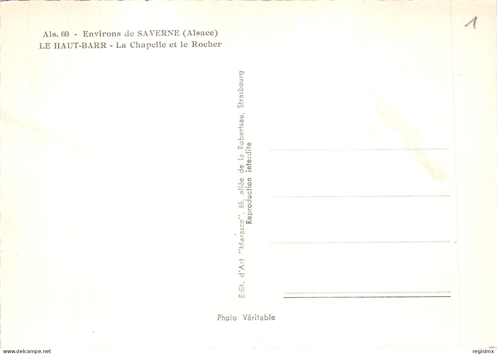 67-LE HAUT BARR-LA CHAPELLE-N°T572-B/0385 - Autres & Non Classés