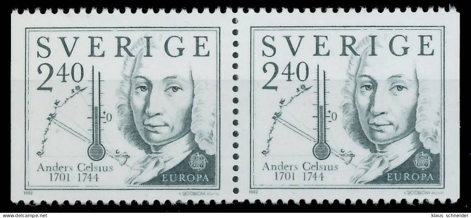 SCHWEDEN 1982 Nr 1188Dl Und 1188Dr Postfrisch WAAGR PAAR S1E4FD6 - Unused Stamps