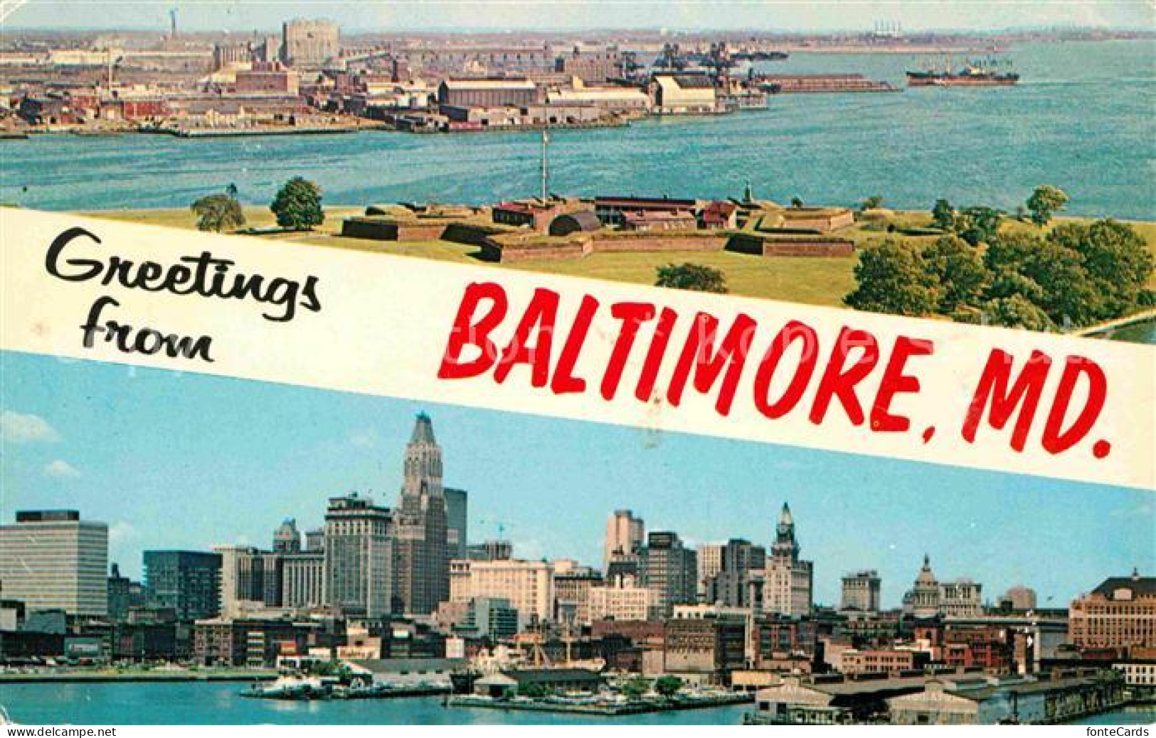 72614752 Baltimore_Maryland Fliegeraufnahme Skyline - Andere & Zonder Classificatie